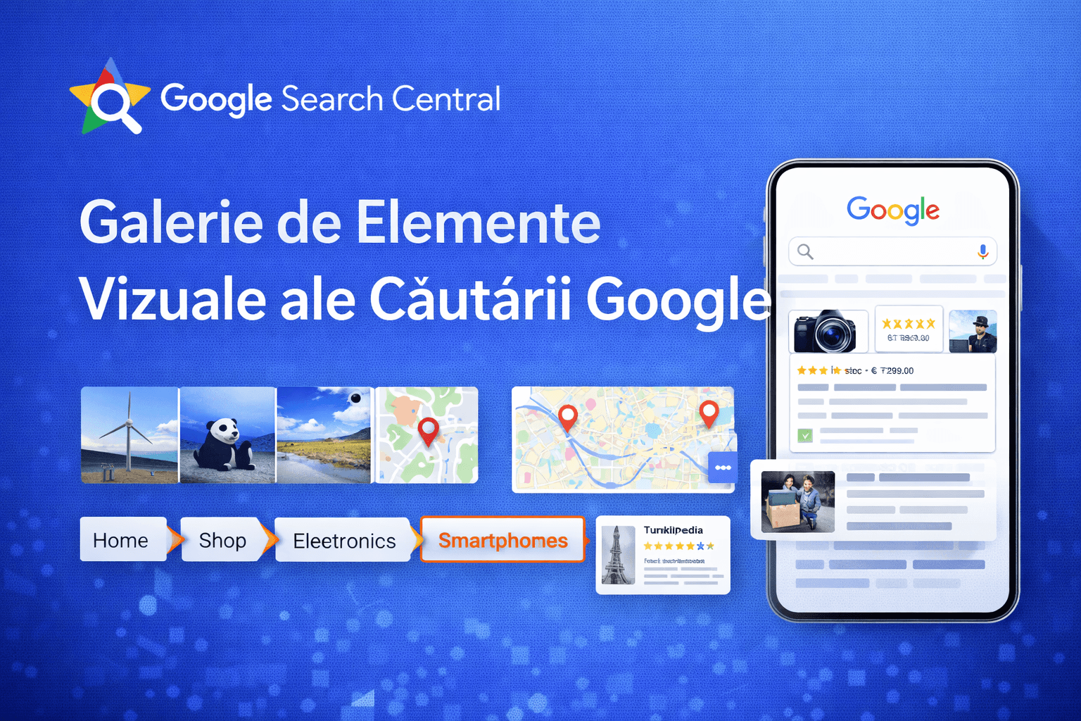 Galerie de Elemente Vizuale ale Căutării Google
